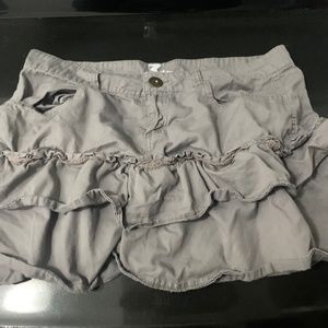 grey y2k mini skirt